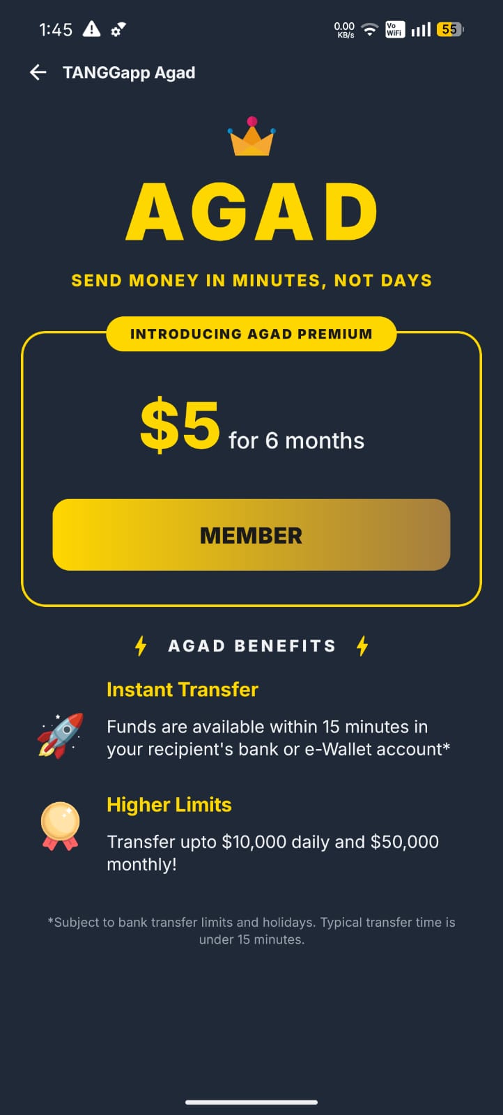 Introducing AGAD - Instant Transfers and VIP Limits to the Philippines