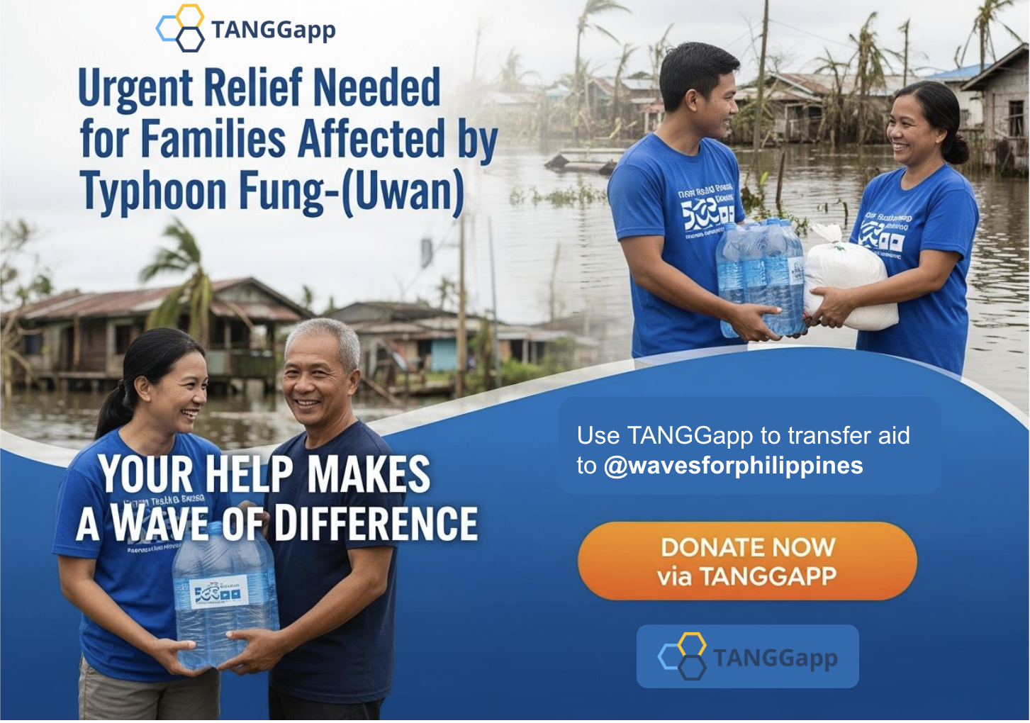 How You Can Help Typhoon Fung-wong Relief Efforts with TANGGapp!