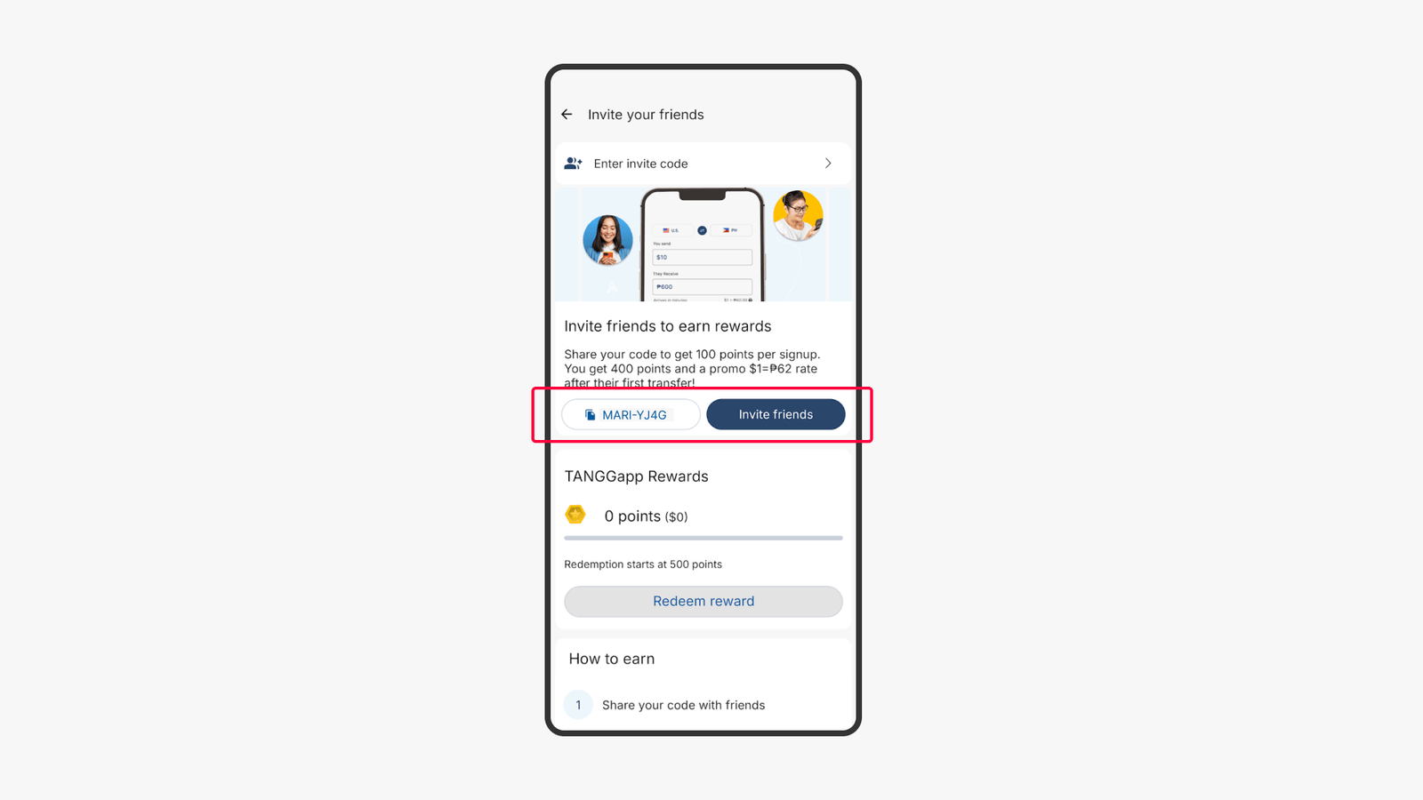 What is an invite code?